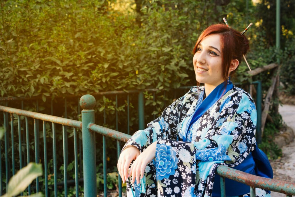 Différents styles de kimono japonais traditionnels